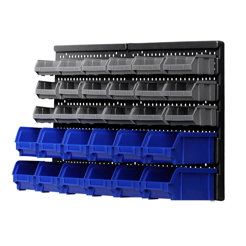 30 Bin Wall Mounted Storage Rack