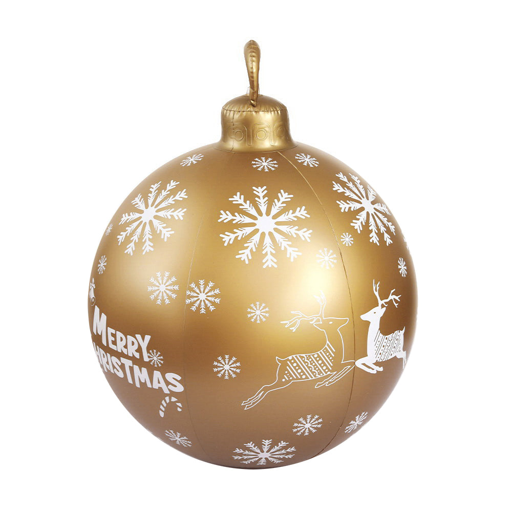 60cm Christmas Inflatable Ball Giant Bauble Gold