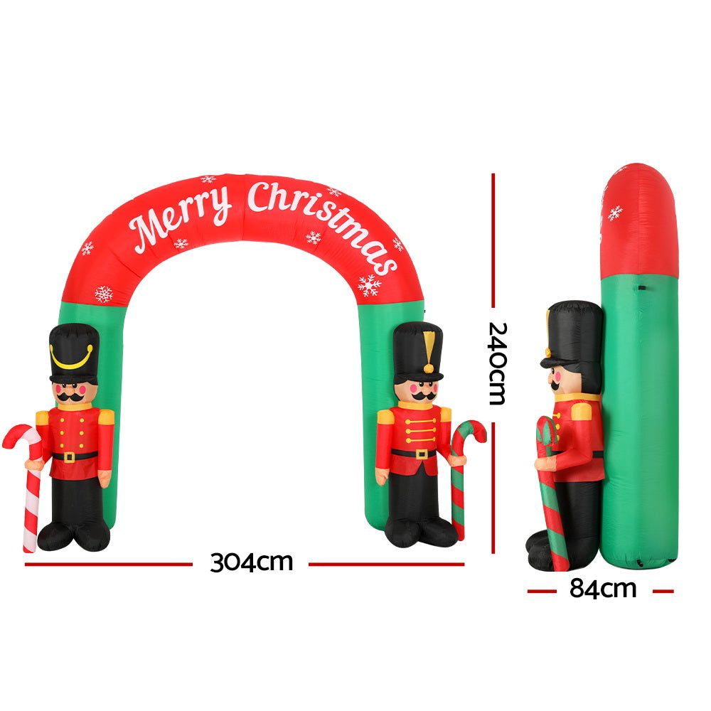 3M Christmas Inflatable Nutcracker Archway