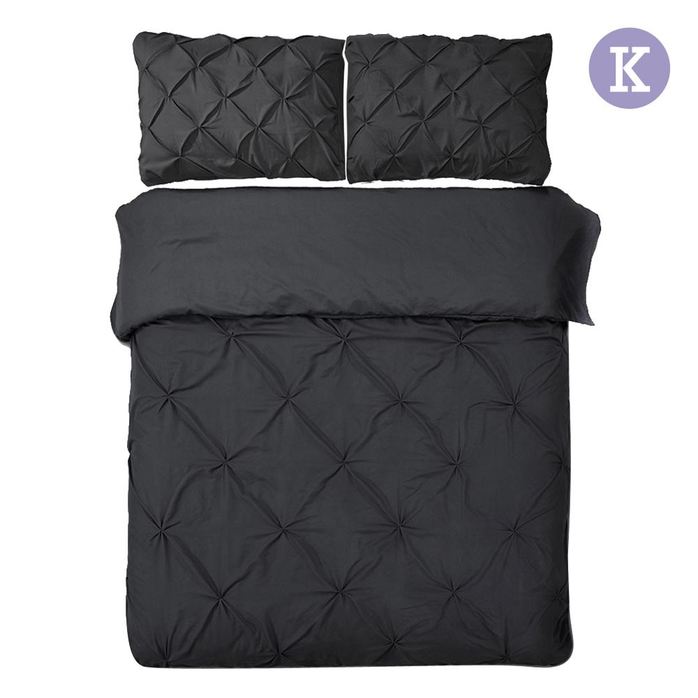 King Size Quilt Cover Set Black Factory to Home