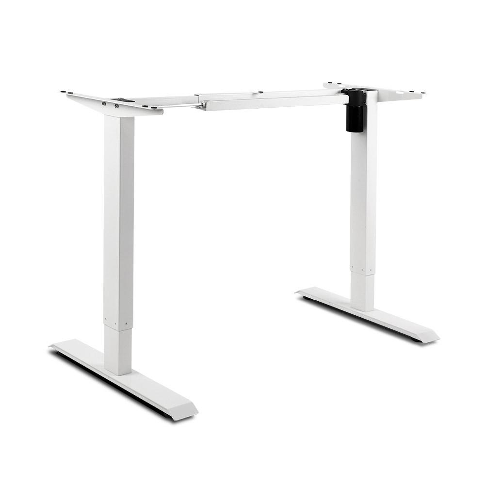 Motorised Adjustable Desk Frame White Factory to Home