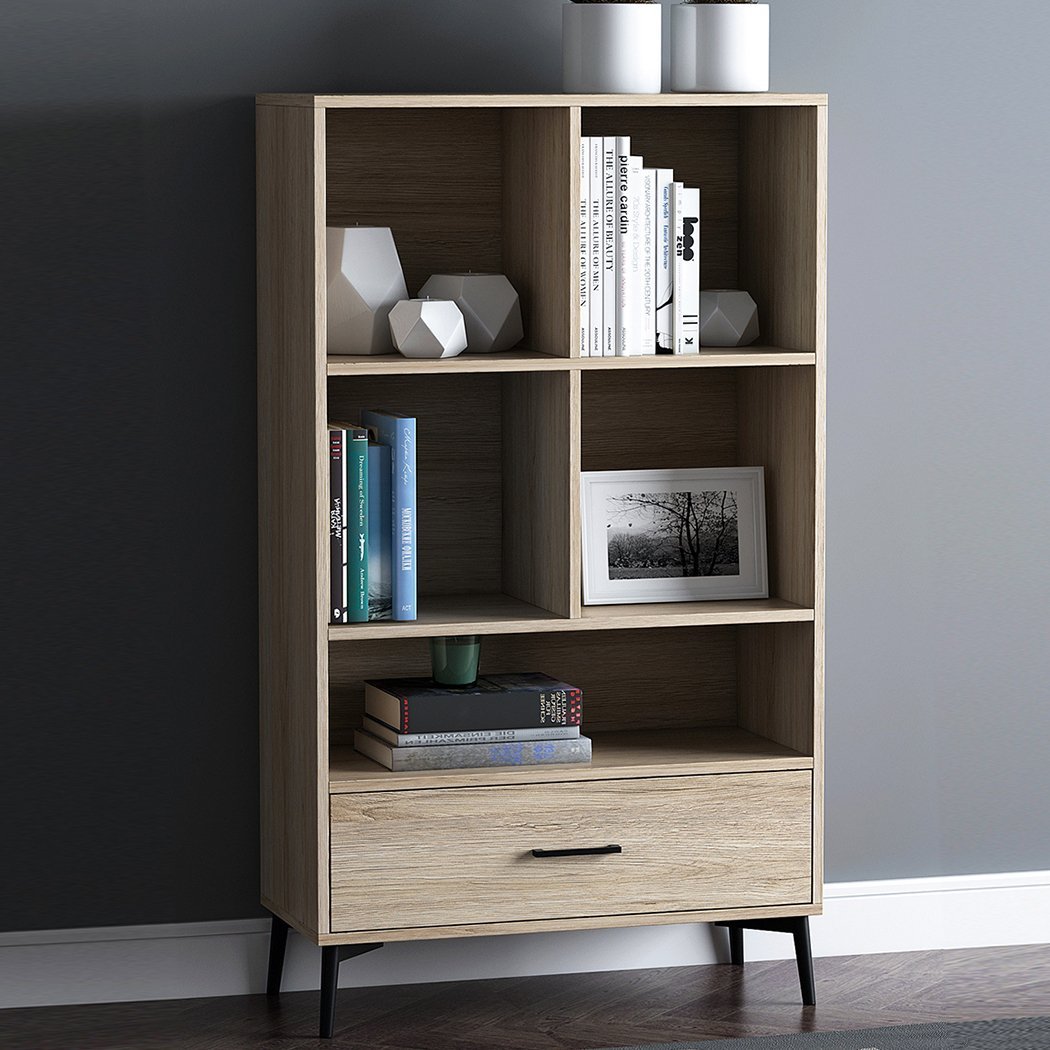 Niva Set of 3 Bookcase + Sideboard Oak