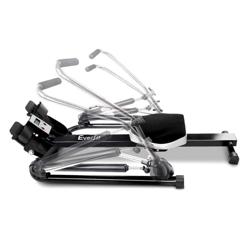thumbnail image 2 of Costway Rowing Machine – Double Hydraulic Resistance, Foldable, LCD Display 2 of 6