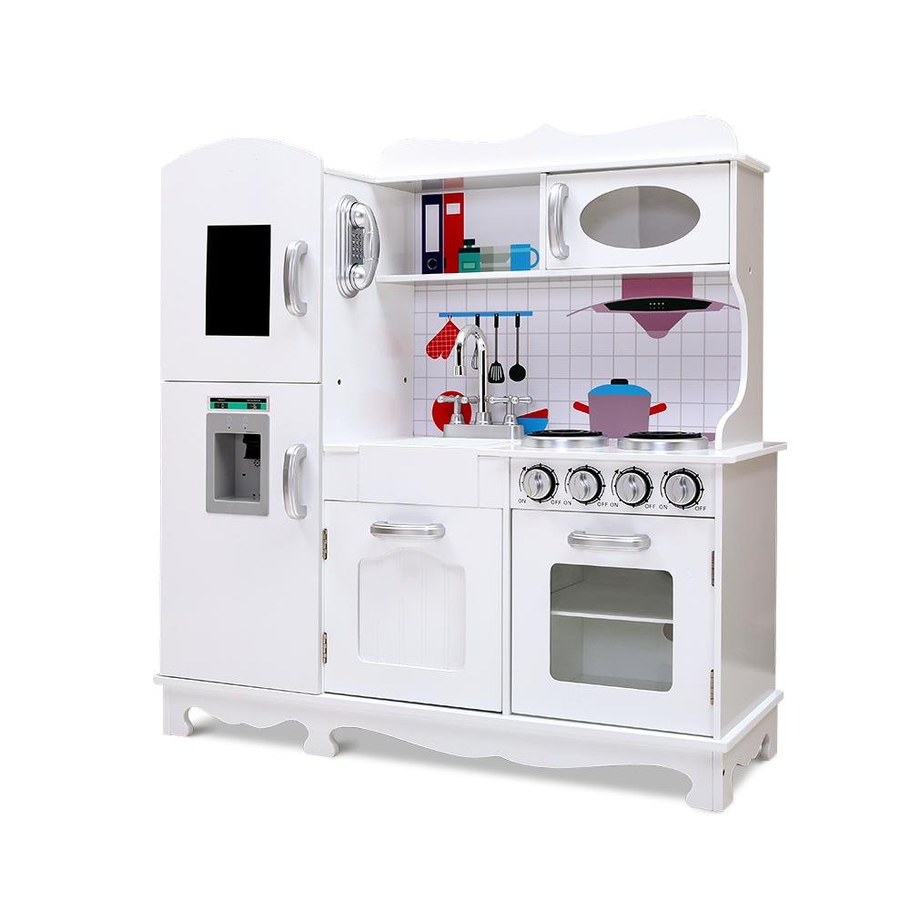 White Wood Kids Kitchen: Safe, Stylish, and Durable for Active Families