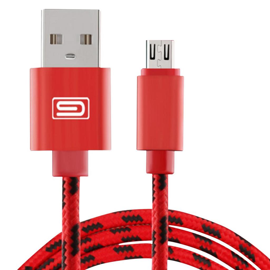 1.5 Meter Nylon Micro USB Cable for Android 2.0A Copper Cord in 5 Colo