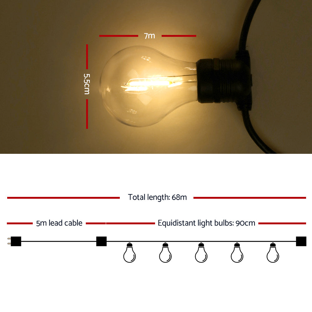 68m Festoon String Lights