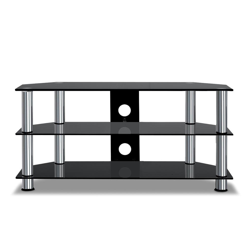 Tempered Glass Entertainment Unit Media 3TiersFactory to Home