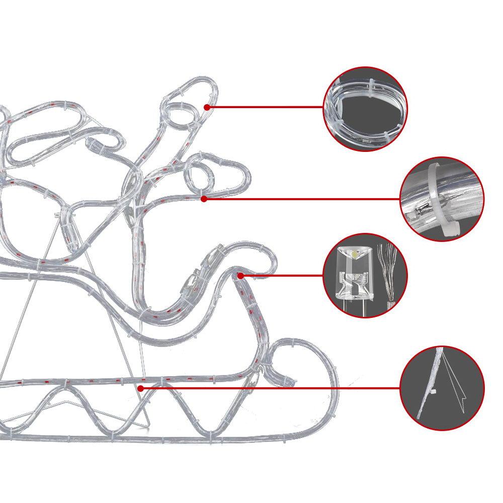 Christmas Motif Lights LED Rope Reindeer -Waterproof | Factory to Home