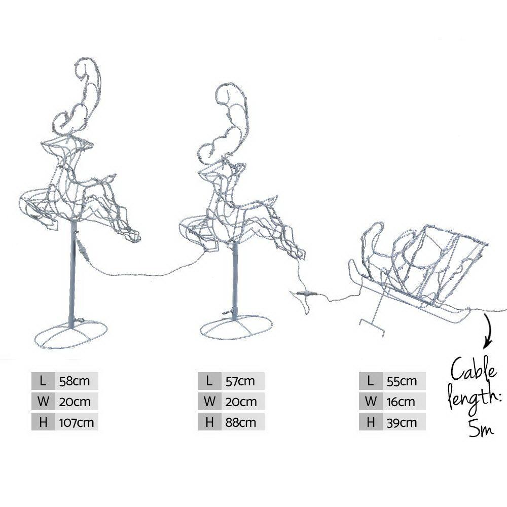 Christmas Motif Lights LED Rope Reindeer -Waterproof | Factory to Home