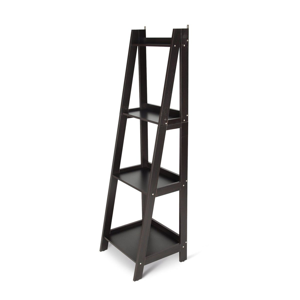 Hawaii 4 Tier Display Ladder Shelf Rack - Brown| Factory to Home
