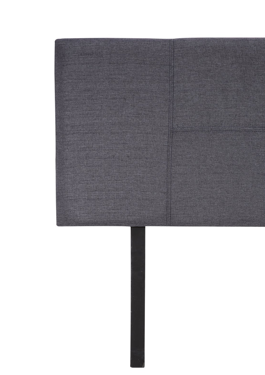 Linen Fabric Bedhead Double Size Grey Factory to Home — free download