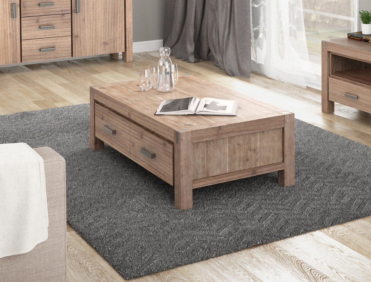 NOWRA 2 Drawer Coffee Table | Factory to Home