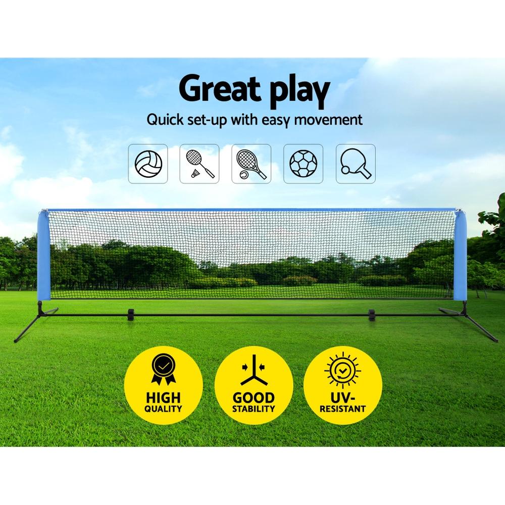 Football Net Stand Portable Sport Net Stand Ball/Tennis/Soccer Blue| Factory to Home