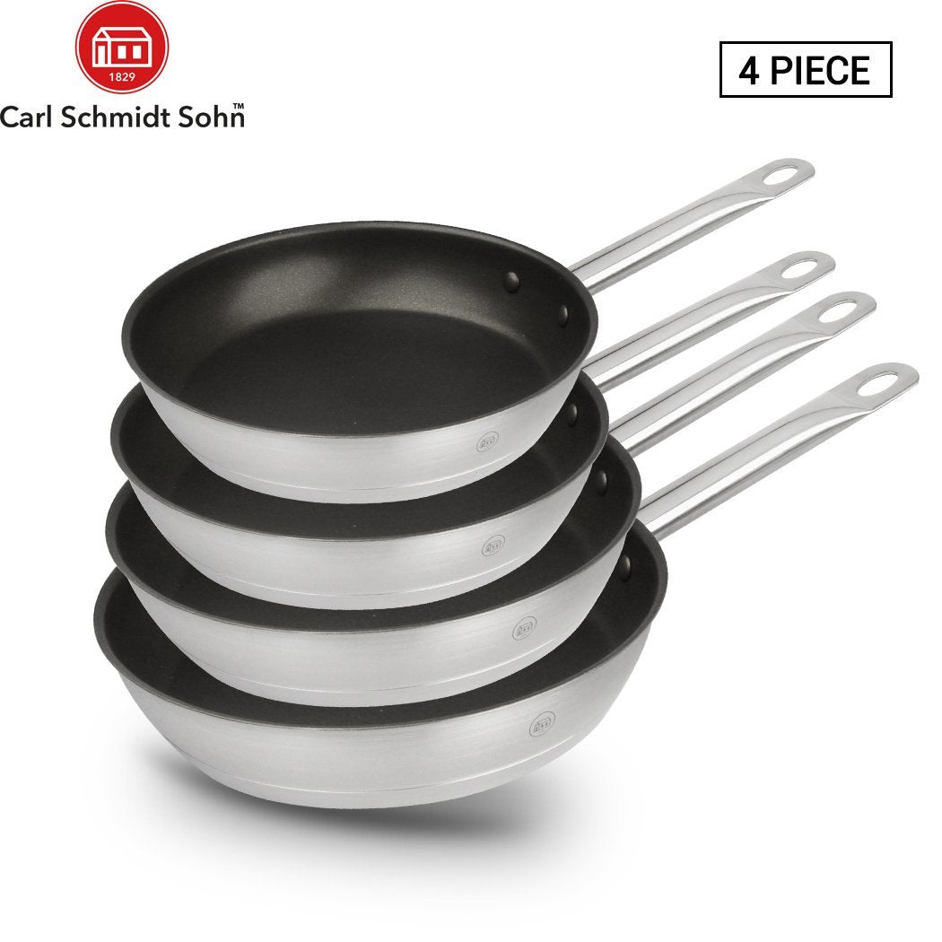 Pro-X Frying Pan Stainless Steel Cookware Set W/ Non Stick Coating
